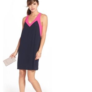 Felicity & Coco Colorblock Halter Shift